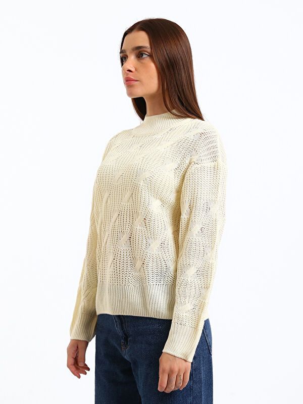 Moudda LC Waikiki - Cv tricot pullover mid pour Femmes - Tunisie 4