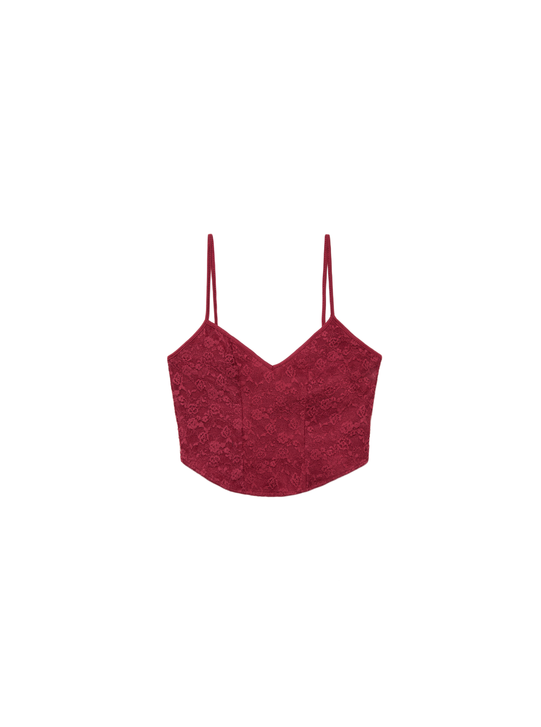 Moudda STRADIVARIUS - T-Shirt Crop Top en Dentelle - Tunisie 4