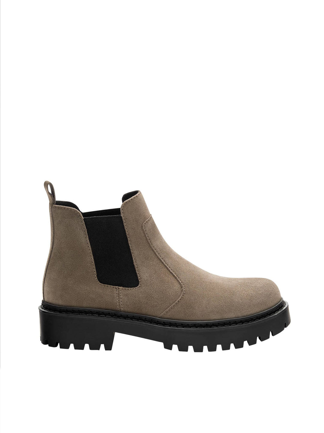 Moudda PULL & BEAR - Bottines Plates Chelsea Daim Taille 35-36 - Tunisie 2