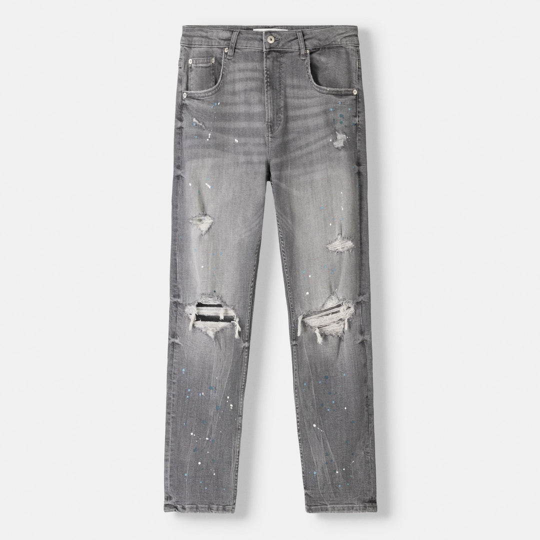 Moudda BERSHKA - Jean skinny déchiré motifs peints - Tunisie 1