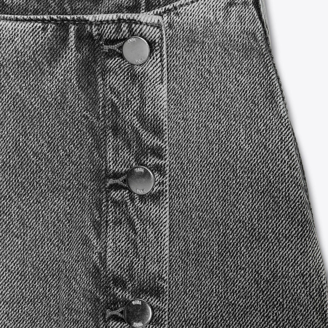 Moudda ZARA - Jupe Denim Midi - Croisée & Boutons - Tunisie 3