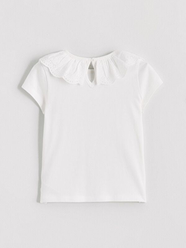 Moudda LC Waikiki - Body manches courtes en jersey pour Fille couleur Écru - Tunisie 3