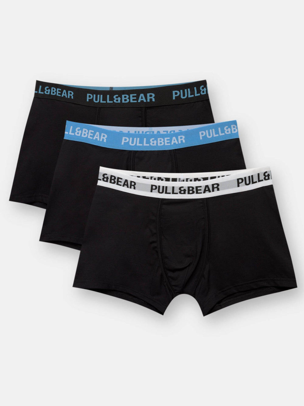 Moudda PULL & BEAR - Boxer - Logo Large (Blanc/Bleu Clair/Noir) - Tunisie 2