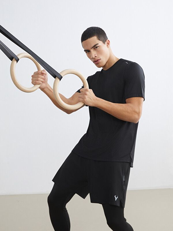 Moudda LC Waikiki - T-shirt basique manches courtes en jersey - tenue de sport pour Homme couleur Noir - Tunisie 1