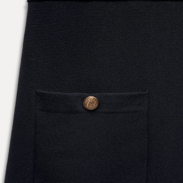 Moudda ZARA - Robe manches courtes col droit bouton doré poches plissées - Tunisie 4