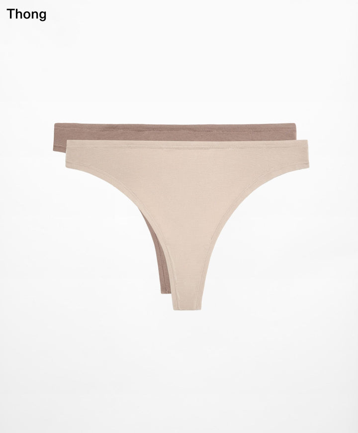 Moudda Oysho - Culotte 2D Micro Modal Soie Capsule Taupes - Tunisie 1