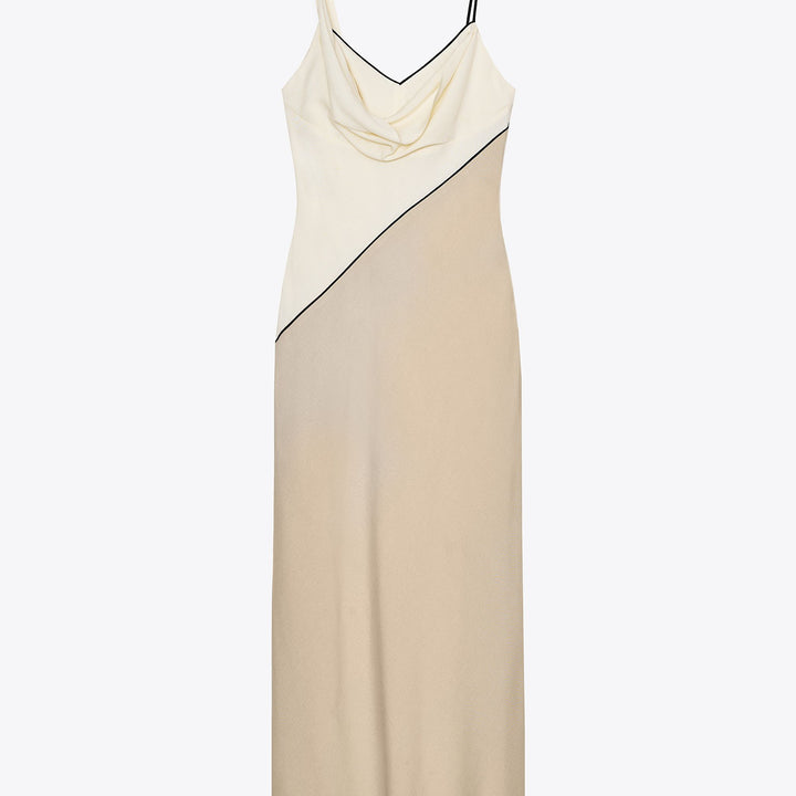 Moudda ZARA - Robe Midi Viscose - Bicolore - Tunisie 1
