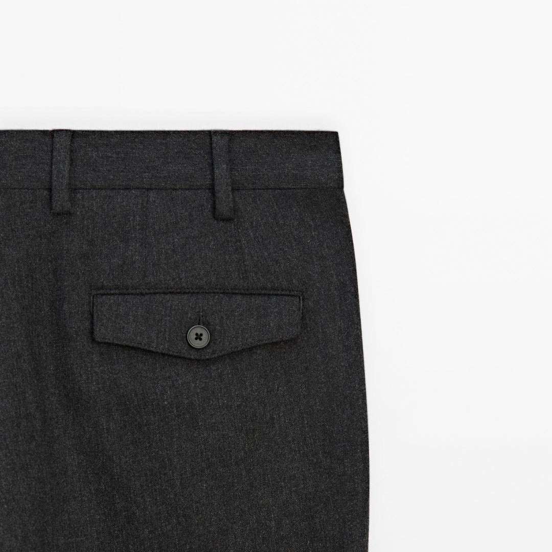 Moudda Massimo Dutti - Pantalon habillé flanelle cachemire - Tunisie 7