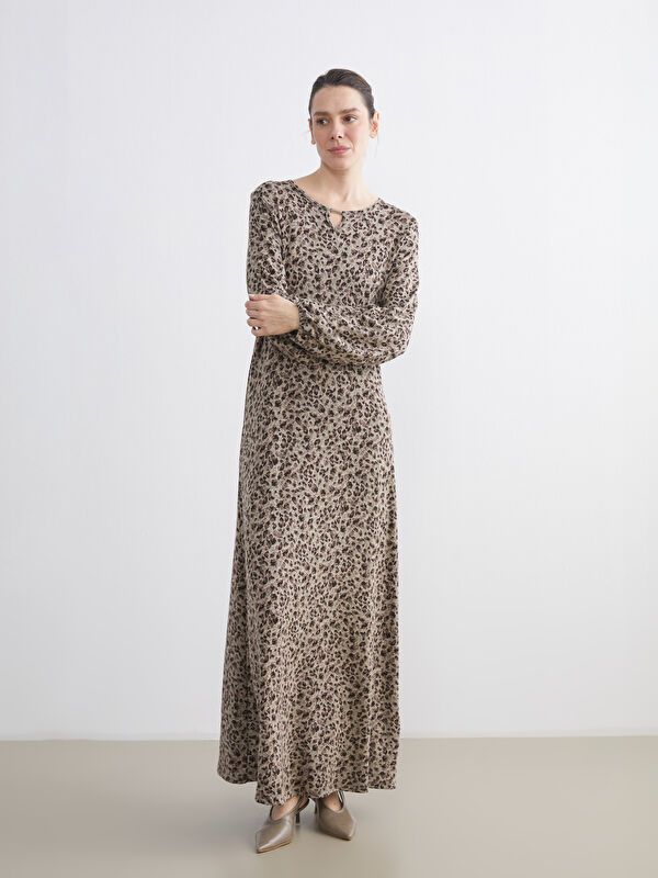 Moudda LC Waikiki - Robe en jersey cv à manches longues pour Femmes - Tunisie 2