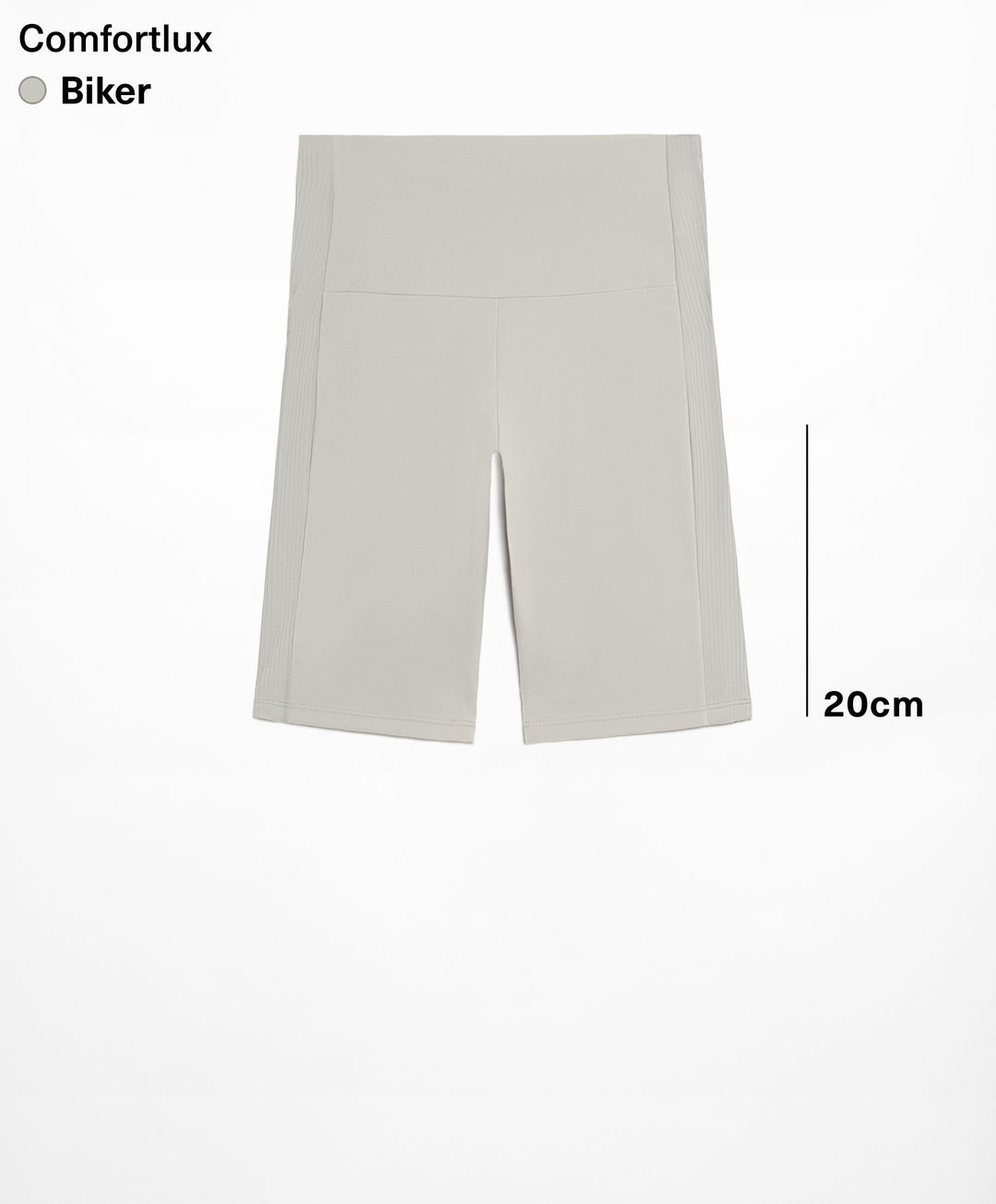Moudda Oysho - Legging Comfortlux Cycliste Taille Haute Blocs Côtelés Doublé - Tunisie 1