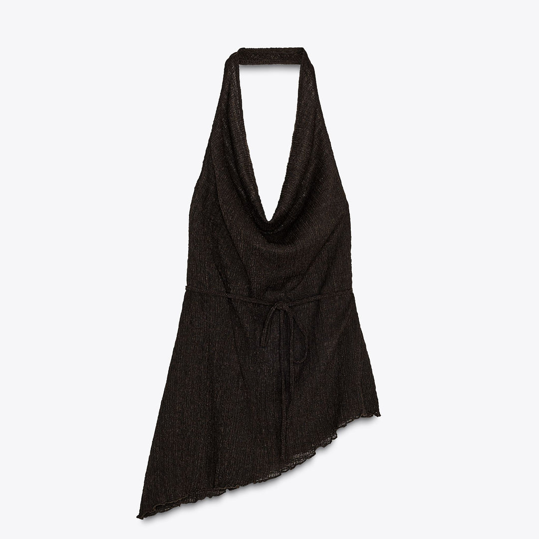 Moudda ZARA - Top Asymétrique - Texture Fluide - Tunisie 1