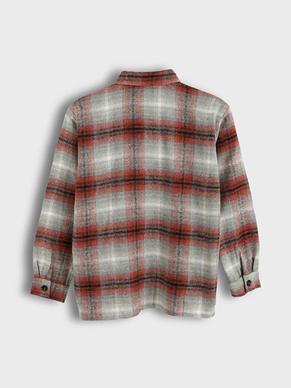 Moudda LC Waikiki - Chemise tissée manches longues Garçon Bordeaux léger c - Tunisie 2