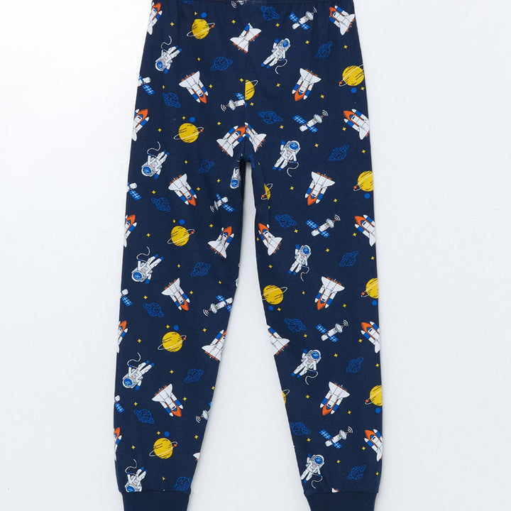 Moudda LC Waikiki - Pyjama en jersey manches longues Garçon Marine - Tunisie 5