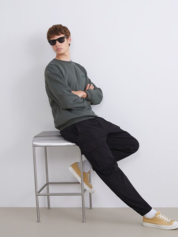 Moudda LC Waikiki - Pantalon cargo tissé Homme Noir - Tunisie 1