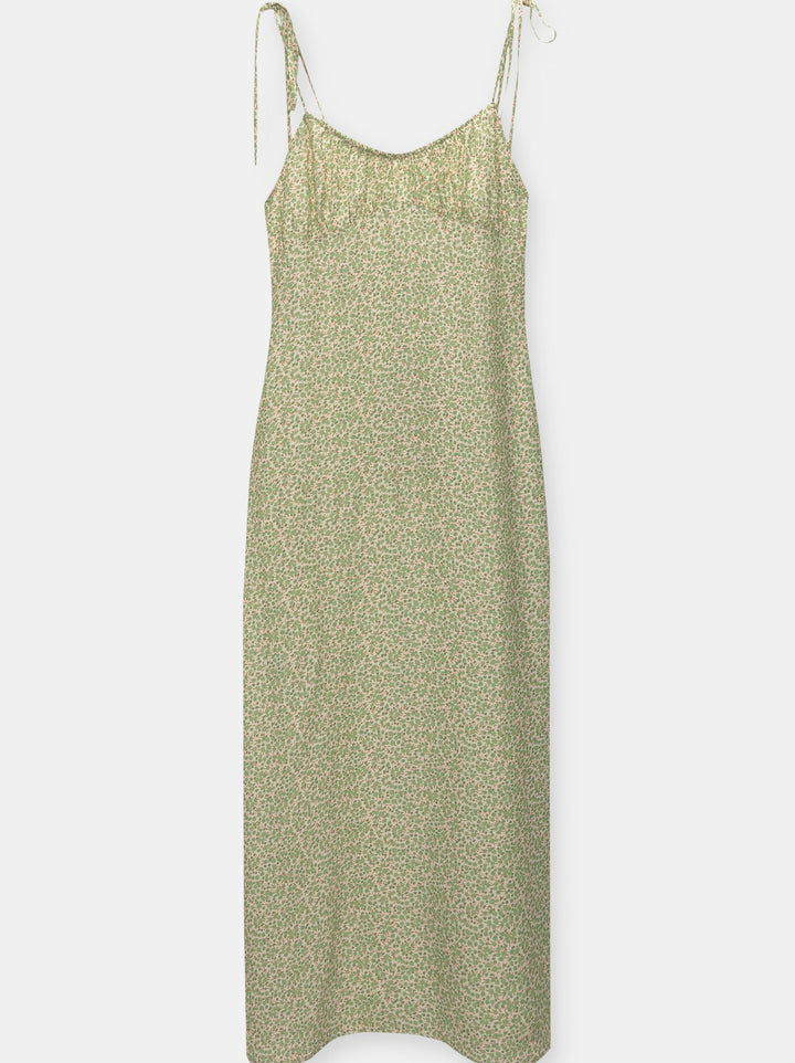 Moudda PULL & BEAR - Robe Midi Fronces Poitrine à Nœud Imprimé - Tunisie 1