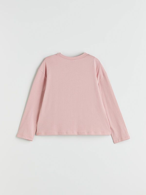 Moudda LC Waikiki - Body en jersey manches longues Fille Ecru - Tunisie 5