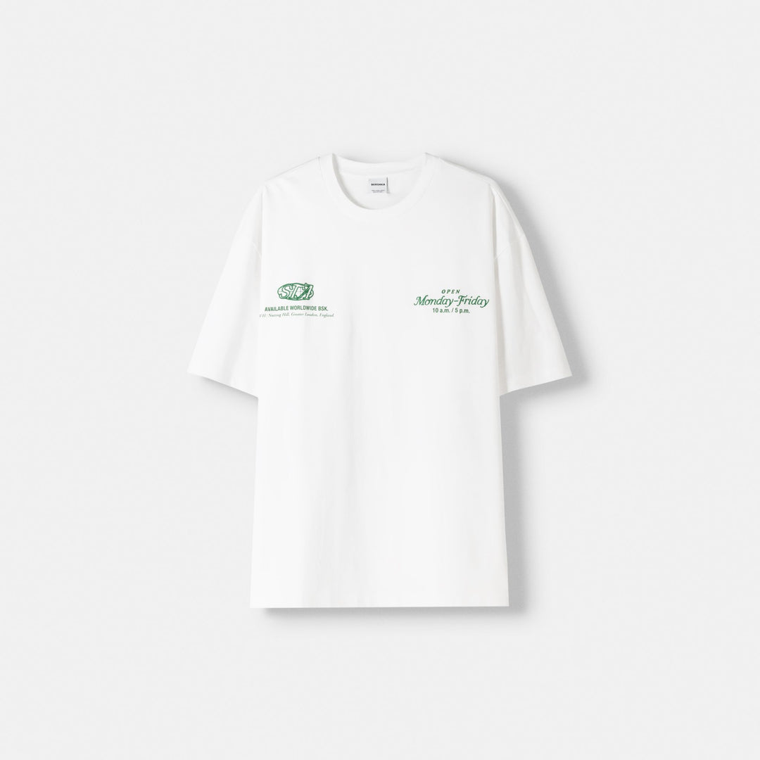 Moudda BERSHKA - T-shirt Relax Minimaliste Contemporain - Tunisie 1