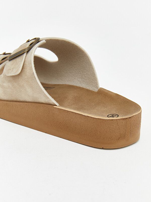 Moudda LC Waikiki - Pantoufles pour Femme couleur Beige - Tunisie 5