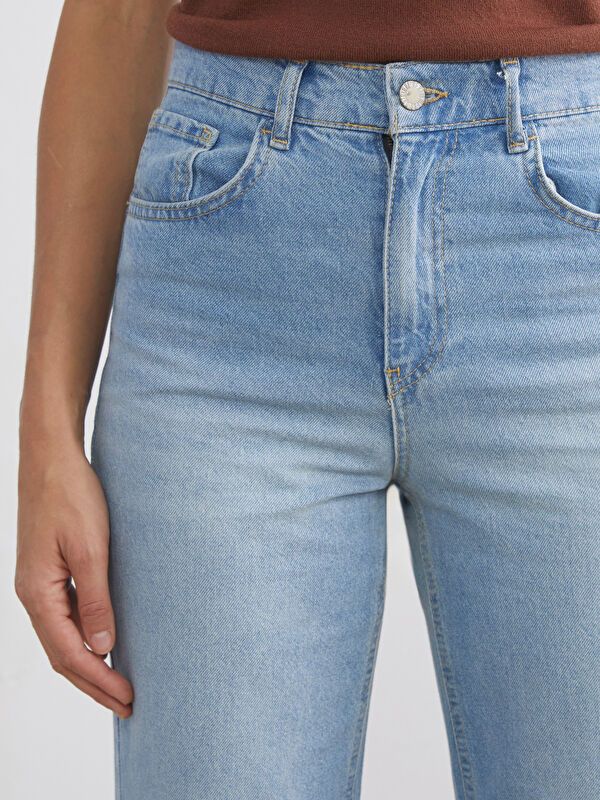 Moudda LC Waikiki - pantalon en jean tissé pour Femmes - Tunisie 3