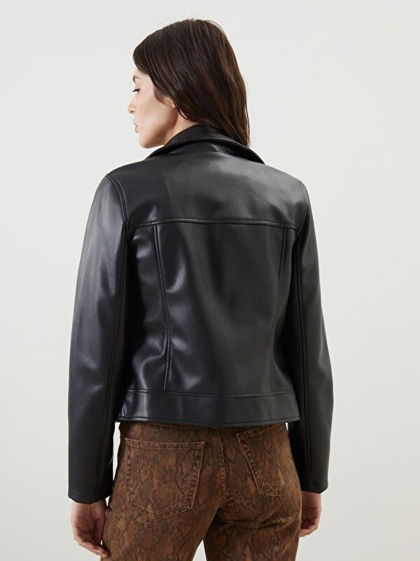 Moudda LC Waikiki - Manteau PU léger Femme Noir - Tunisie 5