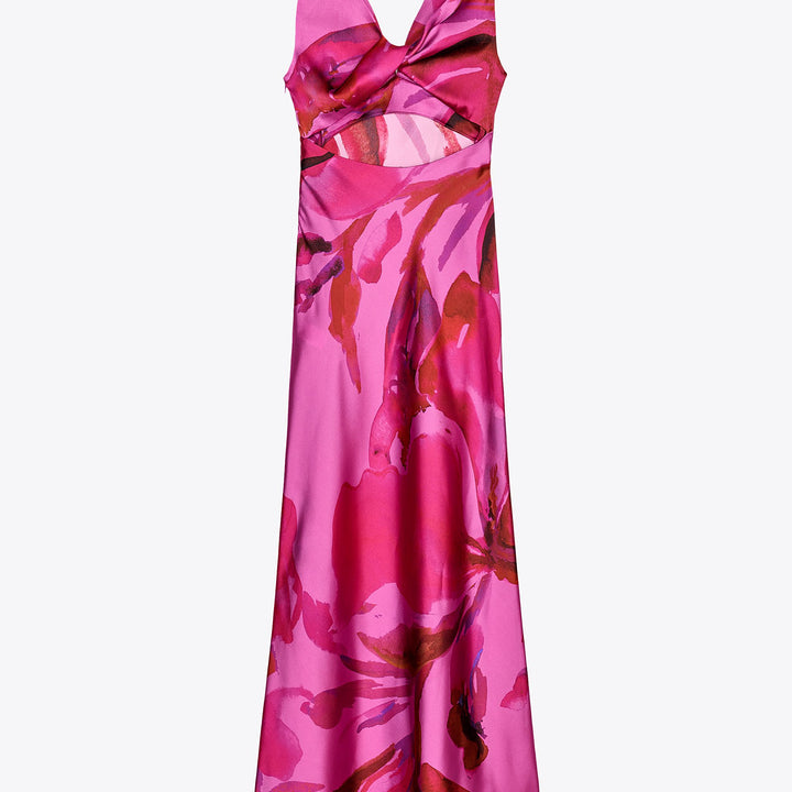 Moudda ZARA - Robe Midi Satin - Imprimé & Encolure Dos - Tunisie 2