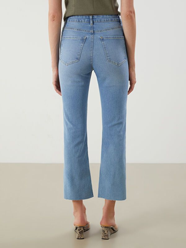 Moudda LC Waikiki - Pantalon jean tissé basique Femme Rodéo mid indigo - Tunisie 3