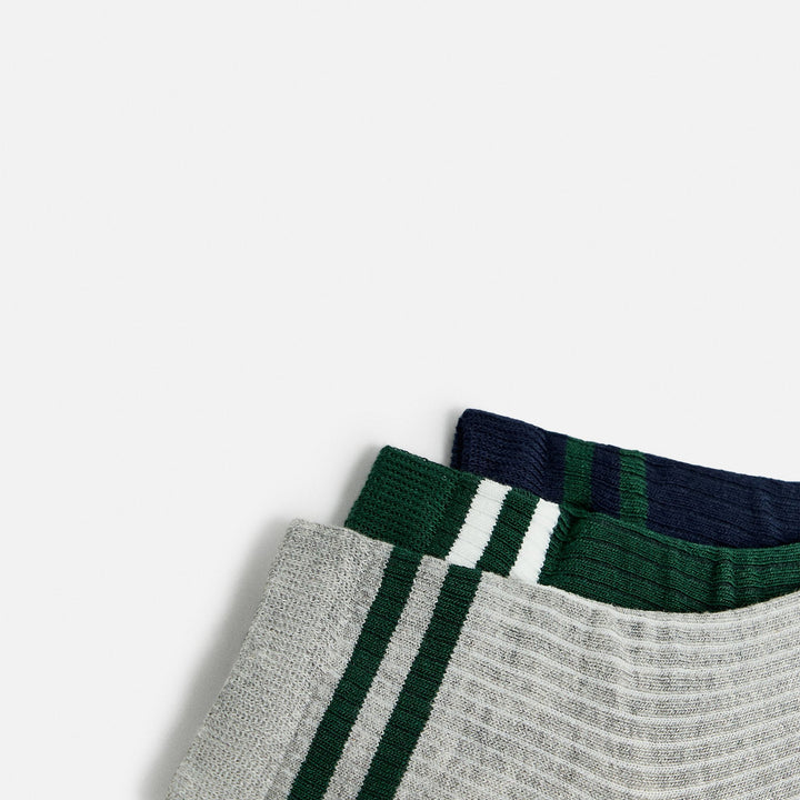 Moudda ZARA - Chaussettes Sport - Mi-haute (Gris/Vert/Marine) Pack 3 - Tunisie 2