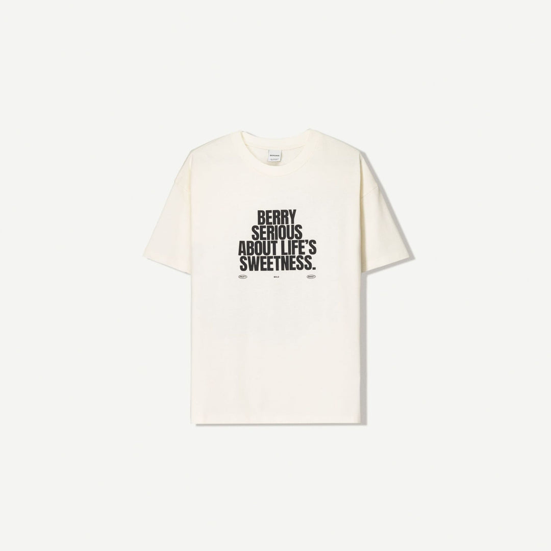 Moudda BERSHKA - T-Shirt Oversize - Col Rond & Imprimé Fruits - Tunisie 1