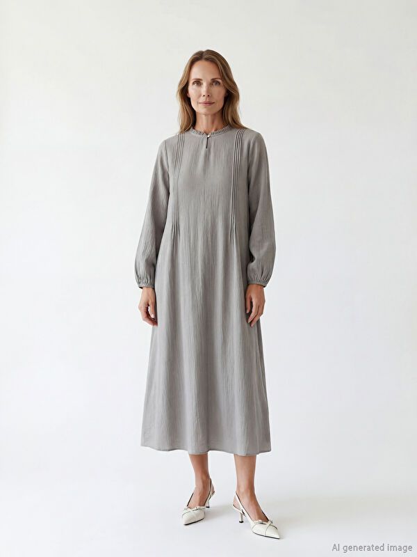 Moudda LC Waikiki - Robe manches longues en tissu pour Femme - Tunisie 2