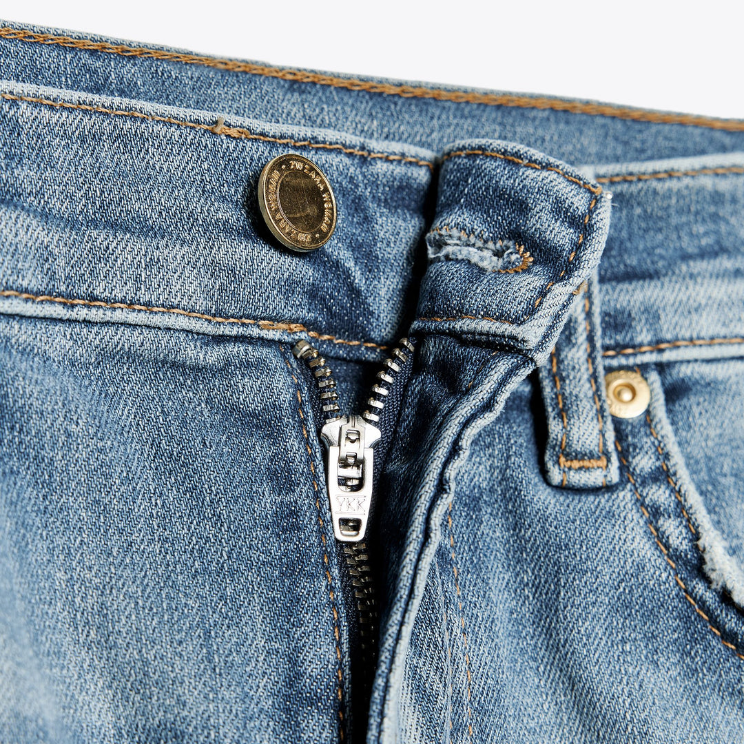 Moudda ZARA - Pantalon Bootcut - Taille Haute & Cropped Bleu - Tunisie 3