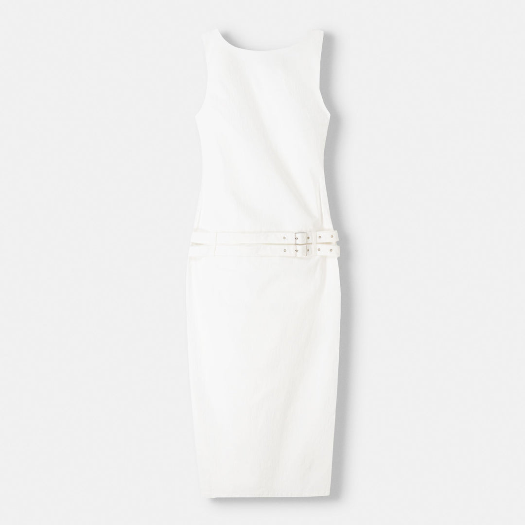 Moudda BERSHKA - Robe mi-longue bengaline, ceinture boucles - Tunisie 1