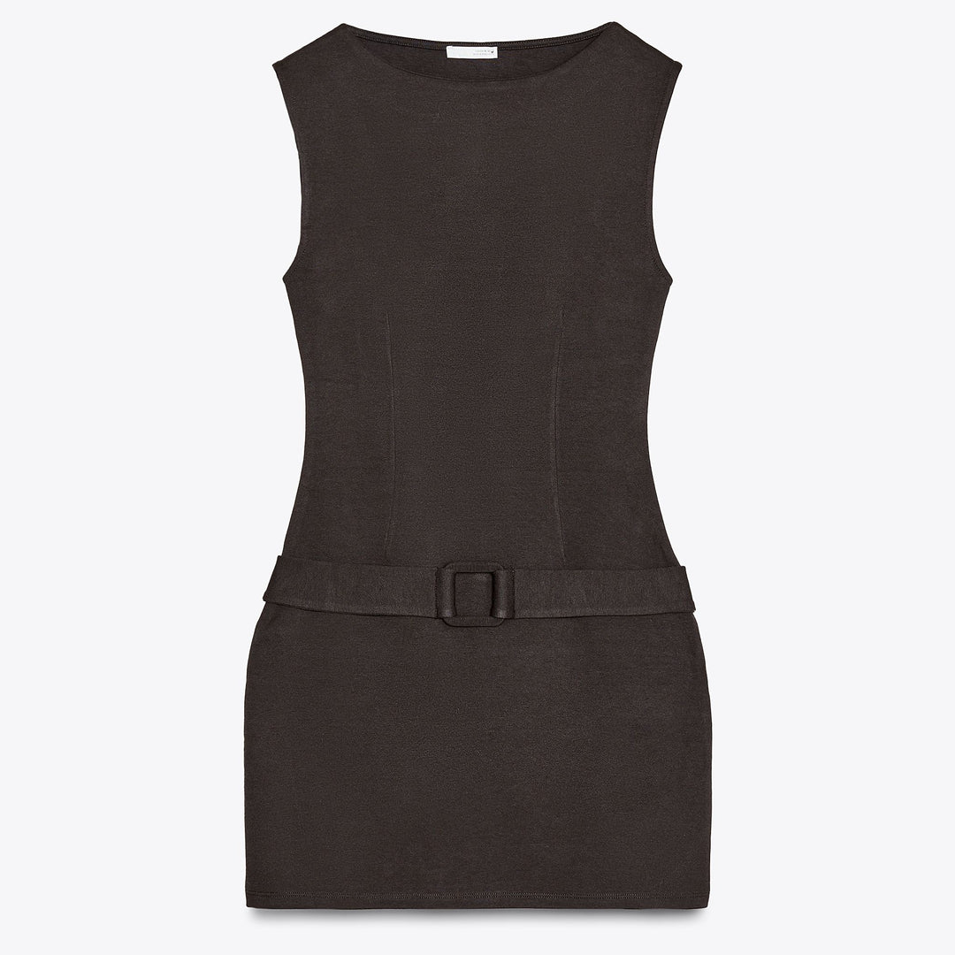 Moudda ZARA - Robe - Manches Courtes, Col Rond & Ceinture - Tunisie 1
