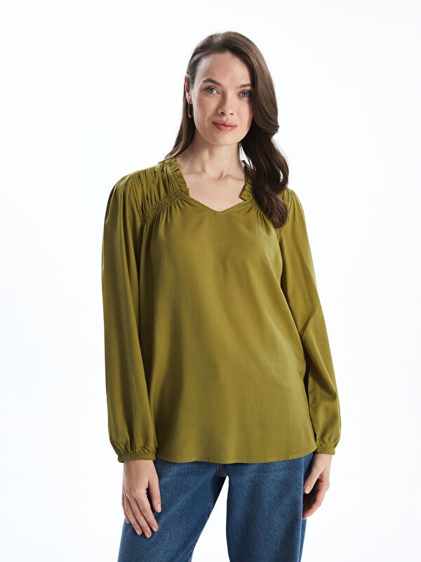 Moudda LC Waikiki - Chemise tissée cv à manches longues pour Femmes - Tunisie 1