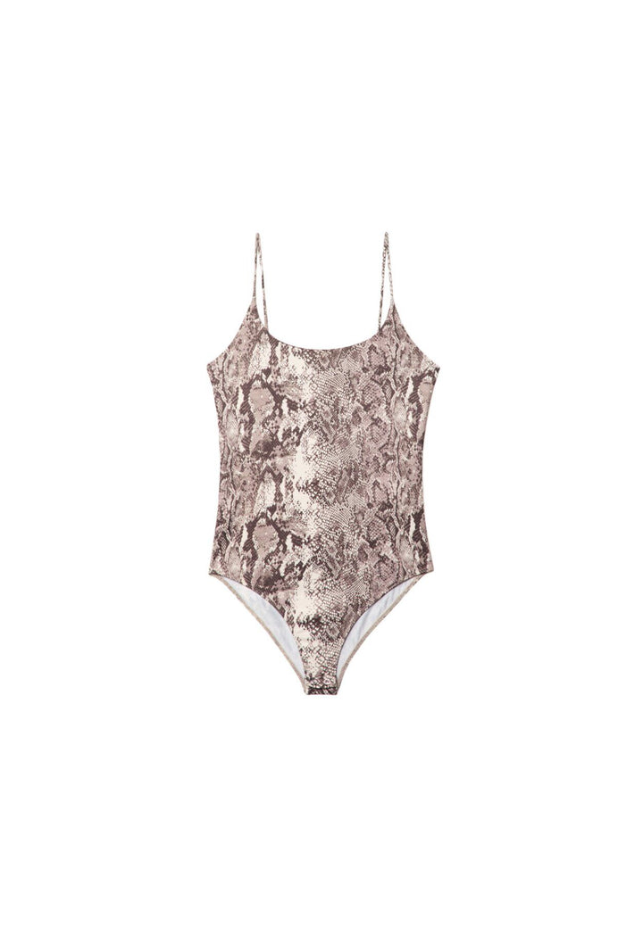 Moudda STRADIVARIUS - Body en Polyamide à Bretelles Fines Imprimé Tout-Over - Tunisie 1