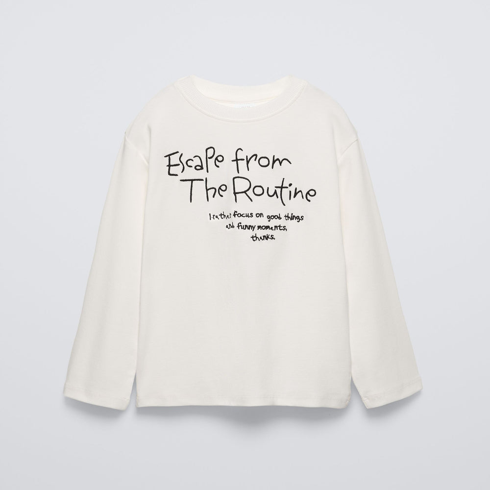 Moudda ZARA - T-shirt textes brodés - Tunisie 2