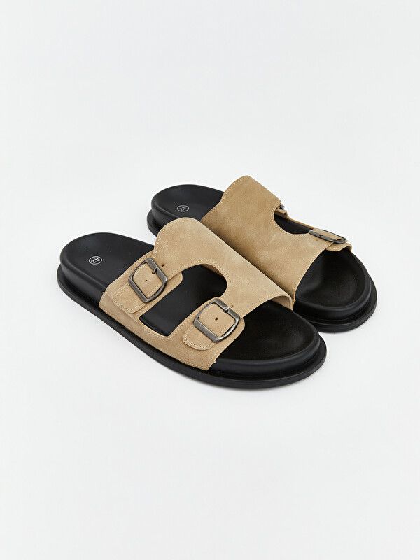 Moudda LC Waikiki - Pantoufles pour Homme couleur Beige - Tunisie 1