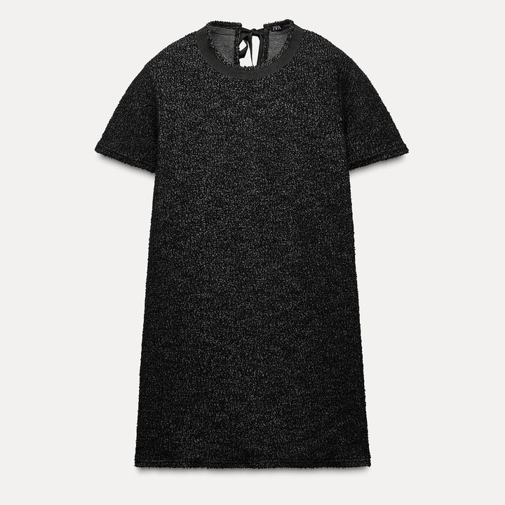 Moudda ZARA - Robe courte ample, manches courtes, ceinture dos - Tunisie 1
