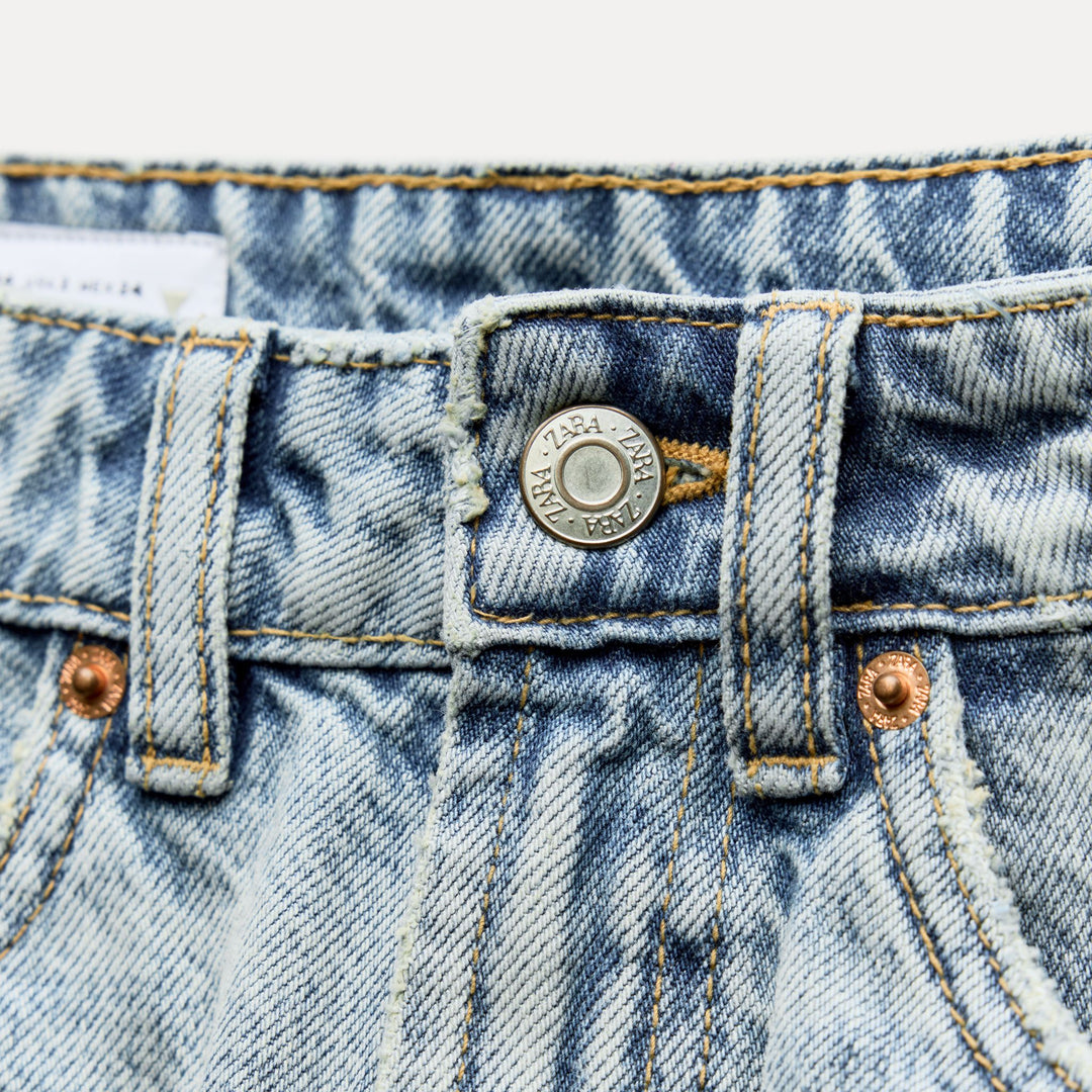 Moudda ZARA - Bleu clair – short classique droit taille mi-haute - Tunisie 4
