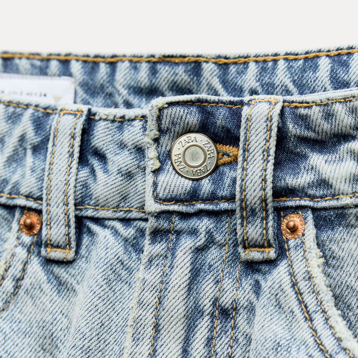 Moudda ZARA - Bleu clair – short classique droit taille mi-haute - Tunisie 4