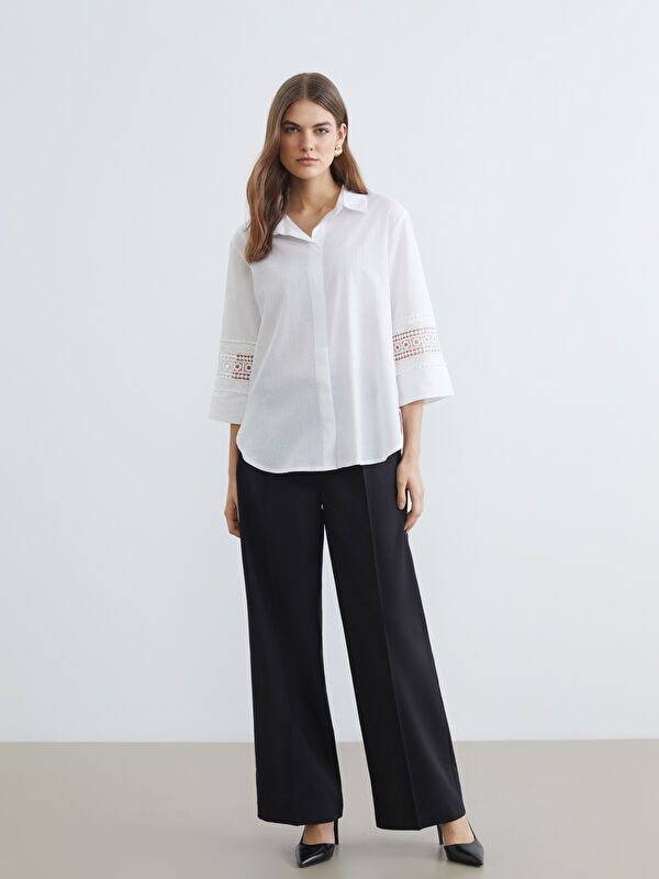 Moudda LC Waikiki - Chemisier (blouse) manches longues en tissu pour Femme - Tunisie 2