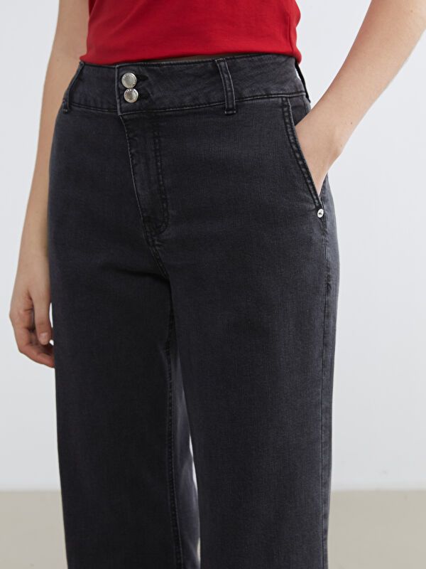 Moudda LC Waikiki - Jean basique en denim couleur Rodeo gris pour femmes - Tunisie 3