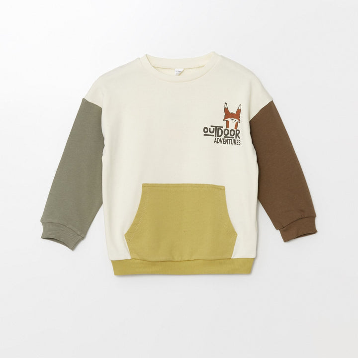 Moudda LC Waikiki - Sweatshirt en jersey Garçon Beige clair - Tunisie 1