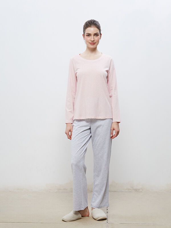 Moudda LC Waikiki - Pyjama en jersey à manches longues pour Femmes - Tunisie 1