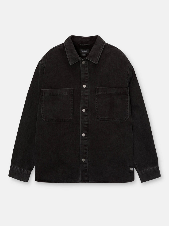 Moudda PULL & BEAR - Surchemise Basique Twill Lavage Acide - Tunisie 2