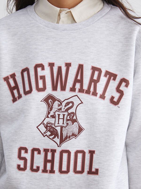 Moudda LC Waikiki - Sweatshirt en jersey sous licence Femme Mélange de gris - Tunisie 3