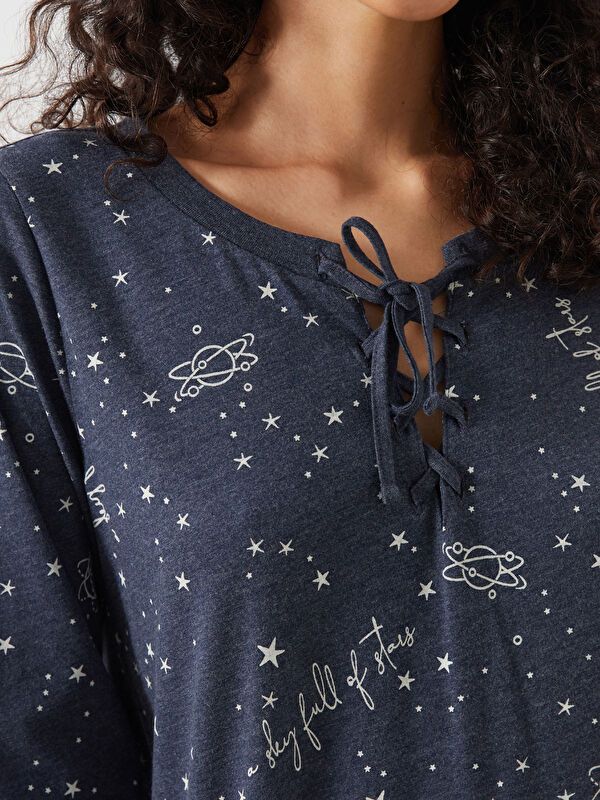 Moudda LC Waikiki - Pyjama en jersey à manches longues pour Femmes - Tunisie 3