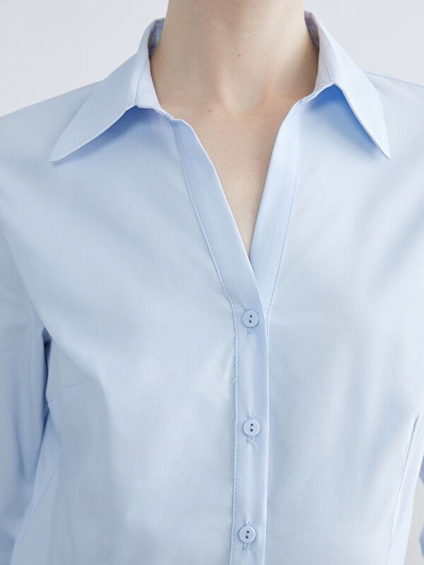 Moudda LC Waikiki - Chemise manches longues en tissu pour Femme - Tunisie 3