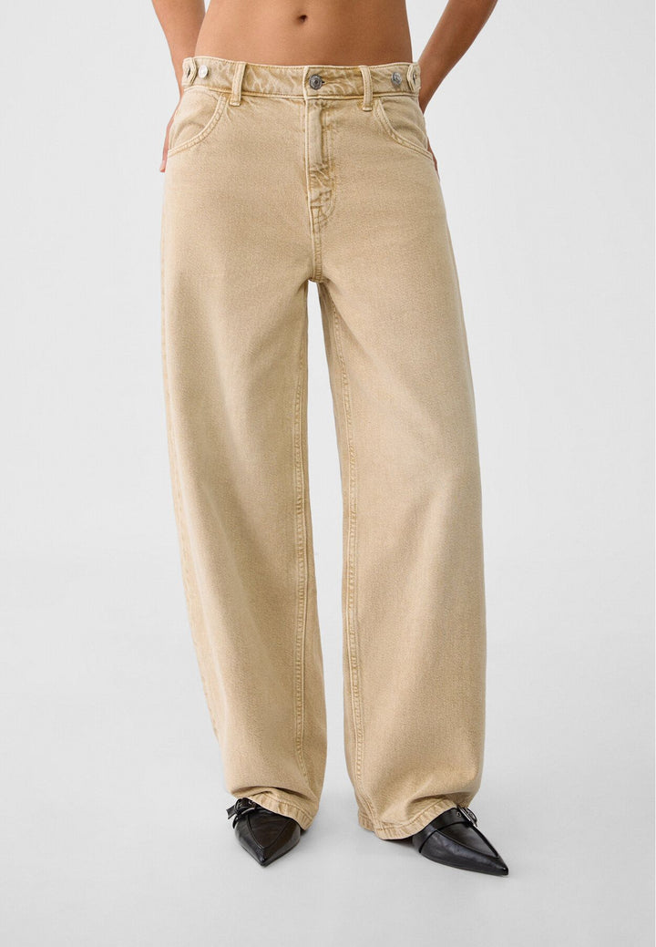 Moudda STRADIVARIUS - Jean Straight Wide Grande Taille Ajustable - Tunisie 3