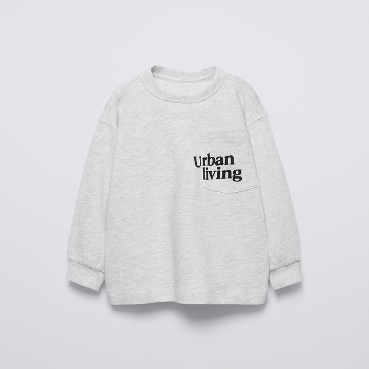 Moudda ZARA - T-shirt enfant gris imprimé flocké - Tunisie 2