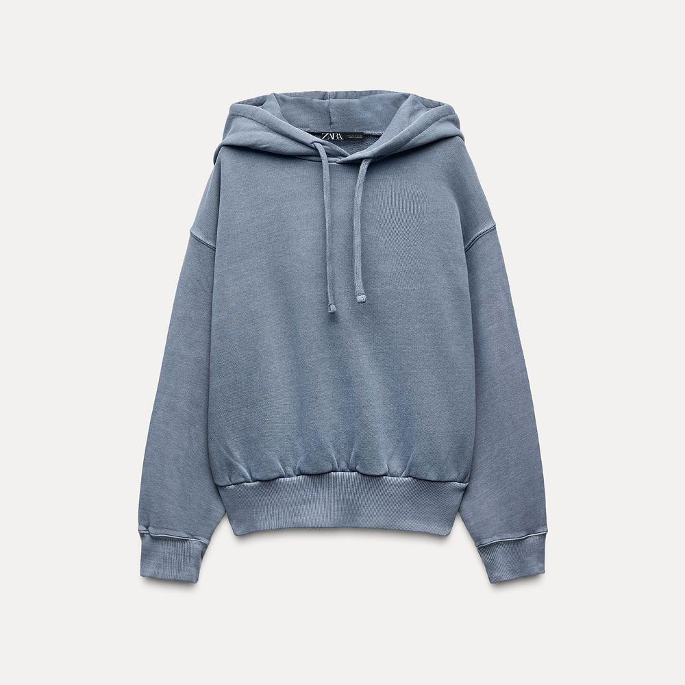 Moudda ZARA - Sweat à Capuche Court Délavé - Tunisie 2